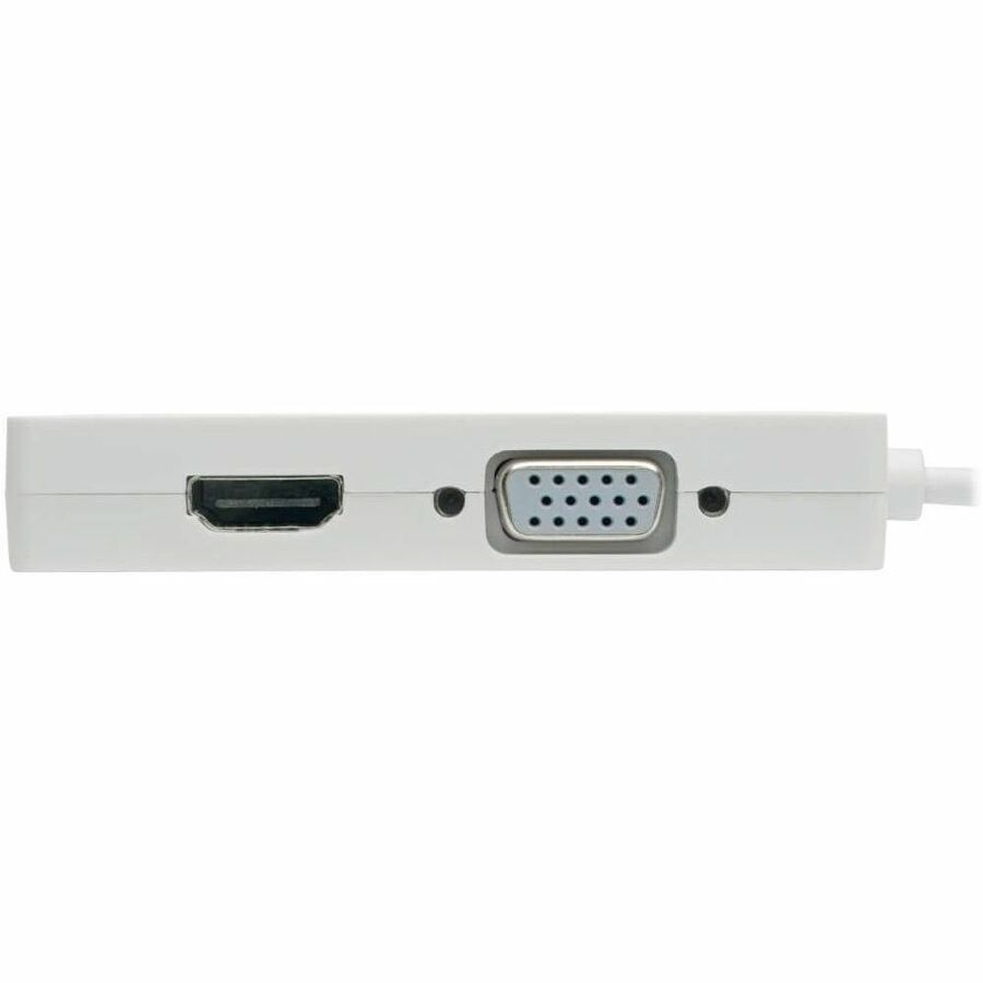 Eaton Tripp Lite Series USB-C Multiport Adapter (M/3xF) - 4K HDMI, DVI, VGA, HDCP, White — U444-06N-HDV4K