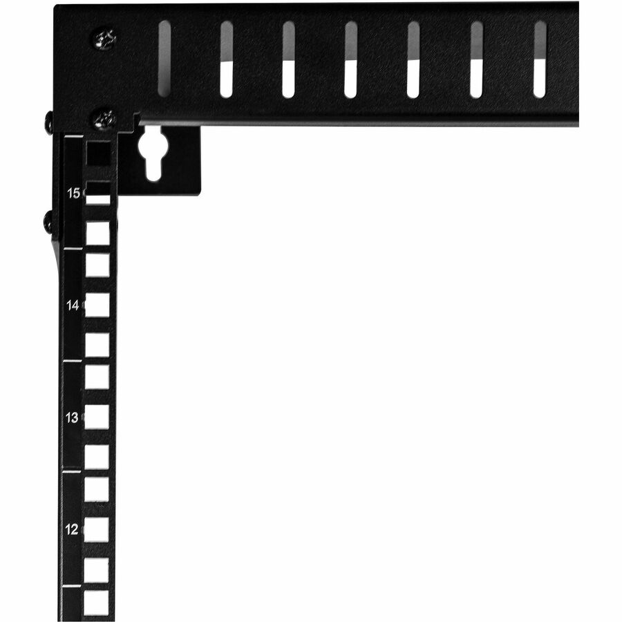 StarTech.com 2-Post 15U Heavy-Duty Wall-Mount Network Rack, 19" Open Frame Server Rack for Computer Equipment, Wall Mount Data Rack~ — RK15WALLO