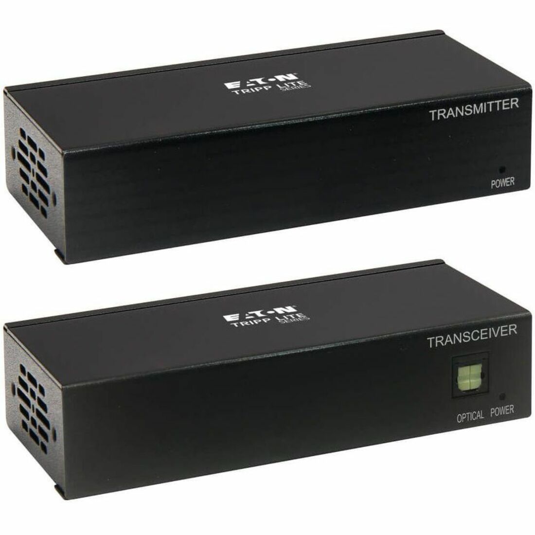 Eaton Tripp Lite Series DisplayPort over Cat6 Extender Kit, Transmitter and Receiver with Repeater, 4K, 4:4:4, PoC, 230 ft. (70.1 m), TAA — B127A-111-BDTD