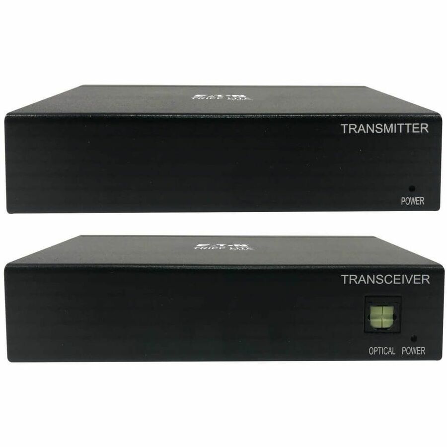 Eaton Tripp Lite Series DisplayPort over Cat6 Extender Kit, Transmitter and Receiver with Repeater, 4K, 4:4:4, PoC, 230 ft. (70.1 m), TAA — B127A-111-BDTD