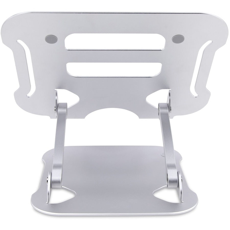 StarTech.com Laptop Stand for Desk, Ergonomic Laptop Stand Adjustable Height, Aluminum, Up to 22lb/10kg, Foldable Notebook Riser/Lift — ADJ-LAPTOP-RISER