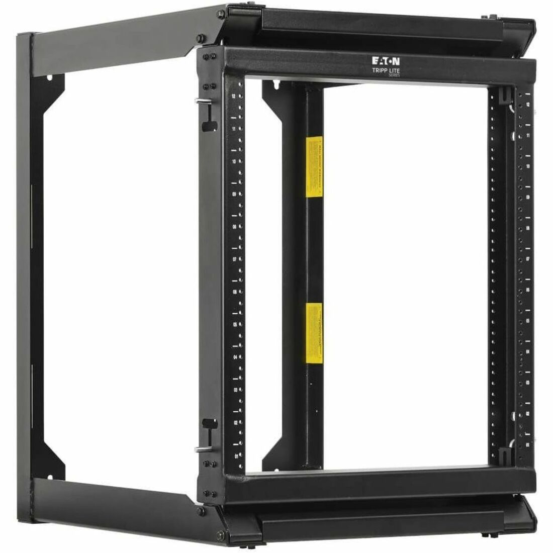Eaton Tripp Lite Series SmartRack 12U Wall-Mount 2-Post Open Frame Rack, Hinged Front, Heavy Duty — SRWO12US2