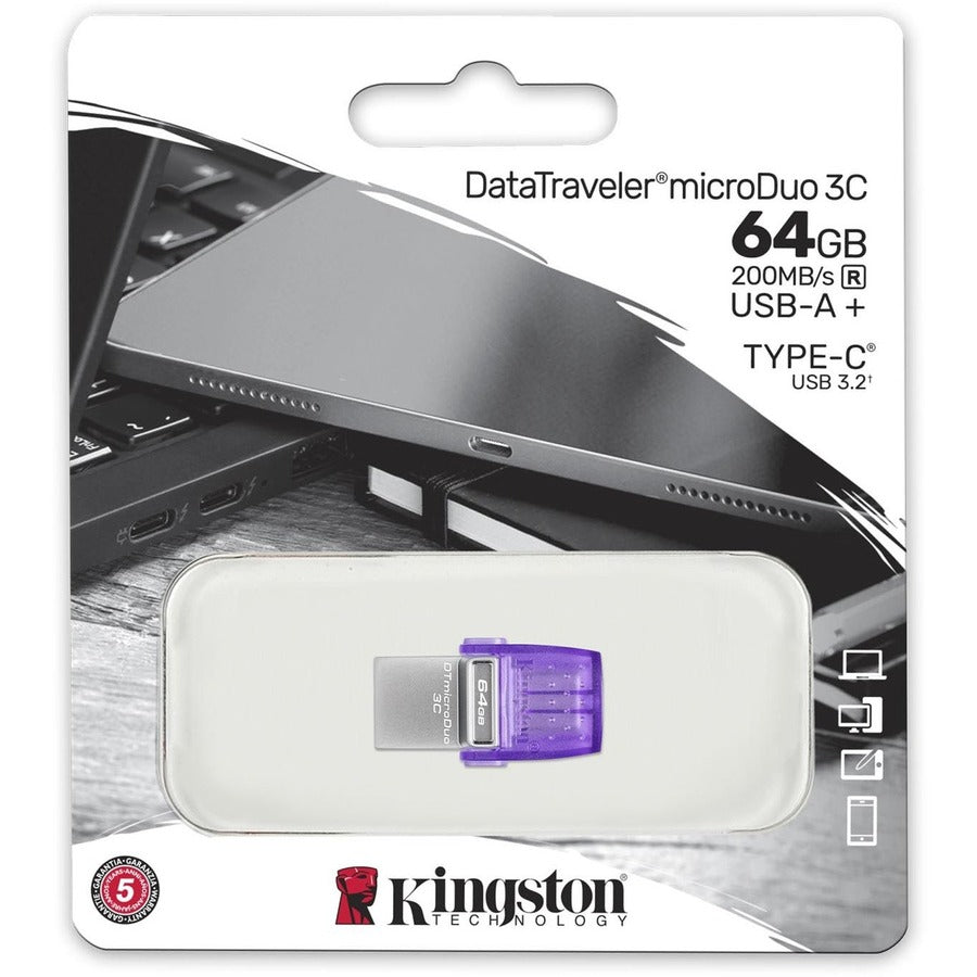 Kingston DataTraveler microDuo 3C USB Flash Drive — DTDUO3CG3/64GB