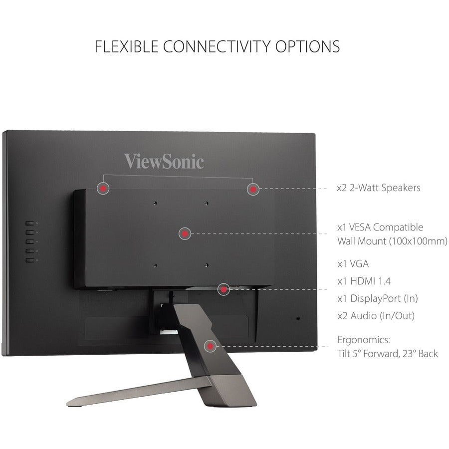 ViewSonic VX2267-MHD 22 Inch 1080p Gaming Monitor with 100Hz, 1ms, Ultra-Thin Bezels, FreeSync, Eye Care, HDMI, VGA, and DP — VX2267-MHD