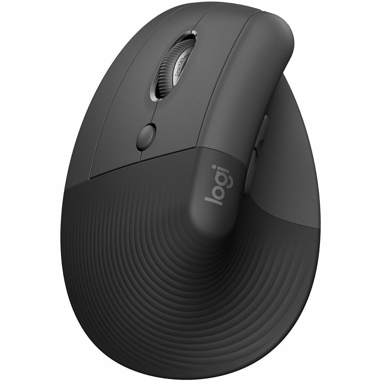 Logitech Lift Left Vertical Ergonomic Mouse, Left-handed, Wireless, Bluetooth or Logi Bolt USB, Quiet clicks, Graphite — 910-006467