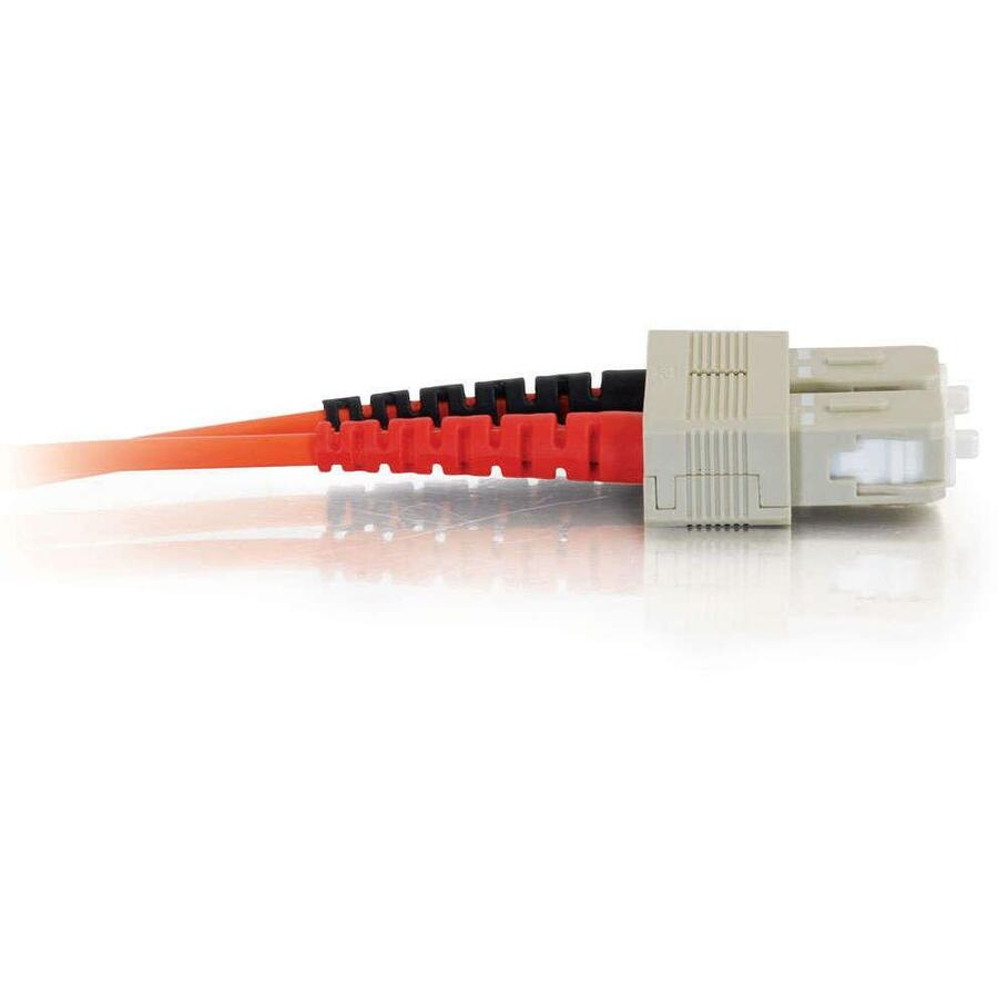 C2G 7m SC-SC 50/125 OM2 Duplex Multimode PVC Fiber Optic Cable (USA-Made) - Orange — 14566