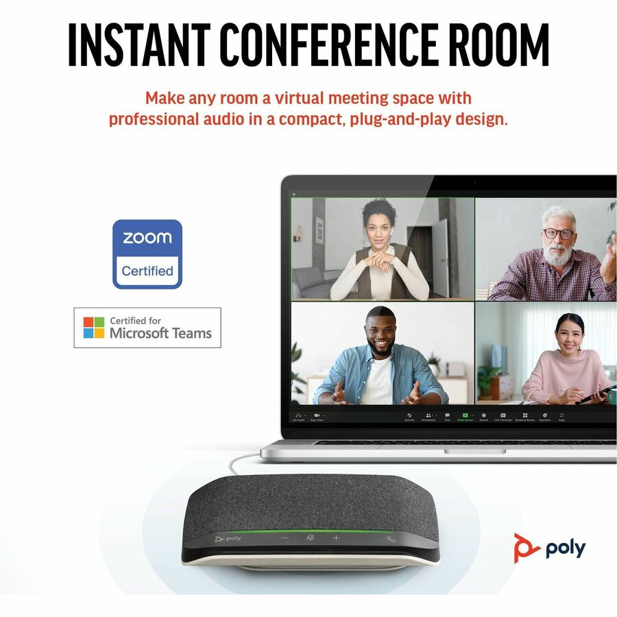 Poly Sync 10 USB-A USB-C Speakerphone — 772C3AA