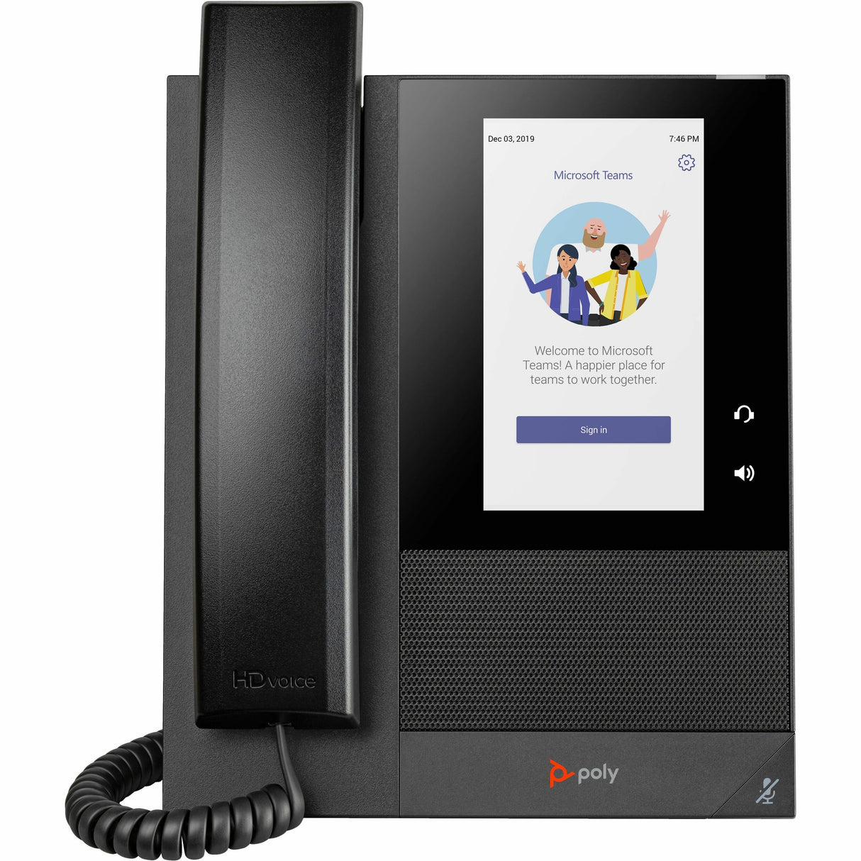 Poly CCX 400 IP Phone - Corded - Corded - Desktop, Wall Mountable - Black — 848Z8AA#AC3