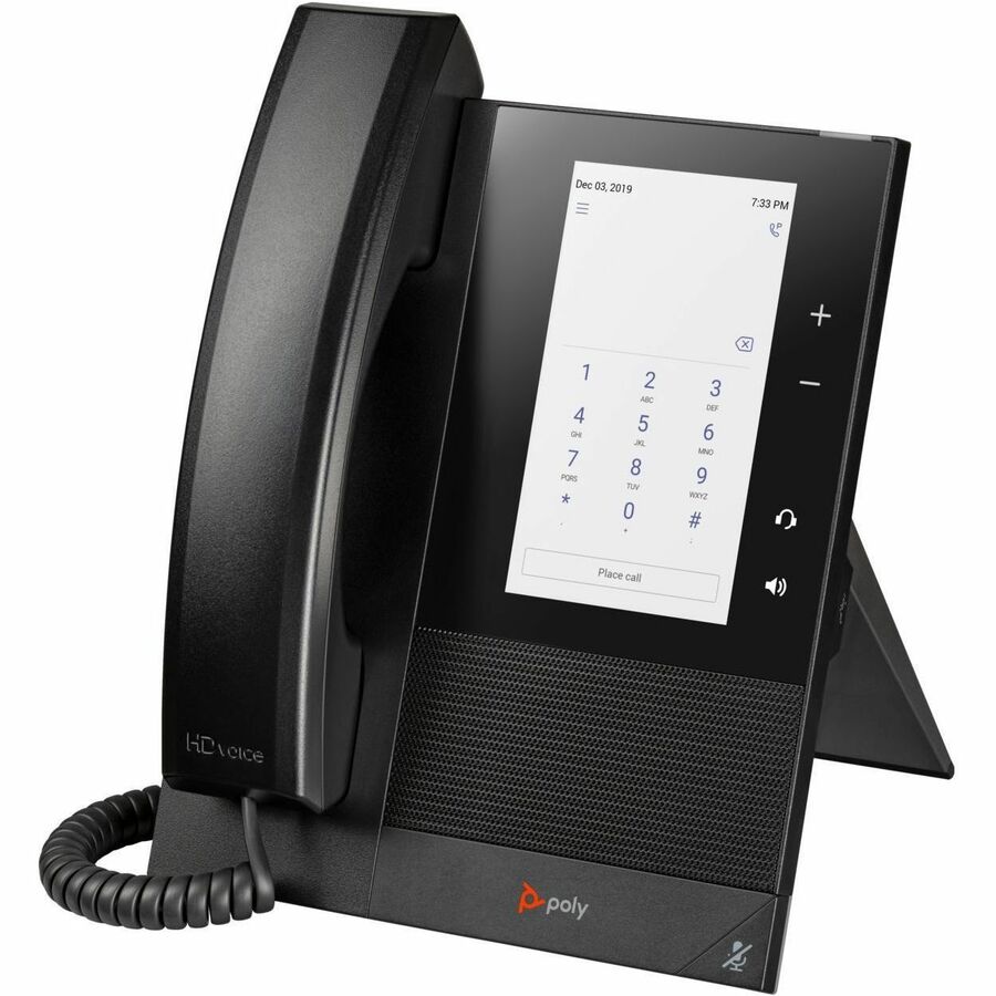 Poly CCX 400 IP Phone - Corded - Corded - Desktop, Wall Mountable - Black — 848Z8AA#AC3