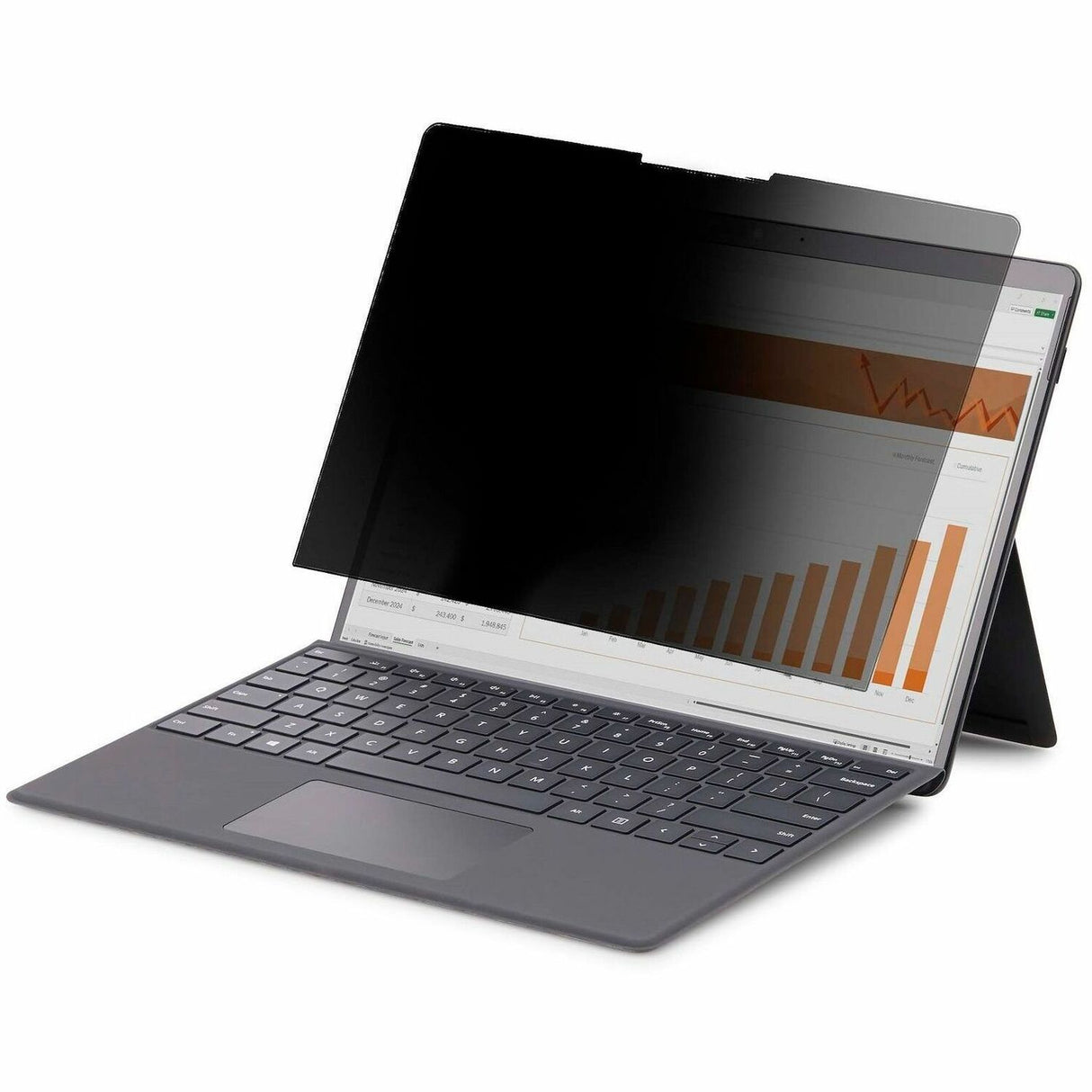 StarTech.com 4-Way 12.4in Surface Laptop Go 1/2/3 Privacy Screen Filter, For Portrait/Landscape, Touch-Enabled, +/- 30 Deg. View, Matte — 124SL-PRIVACY-SCREEN