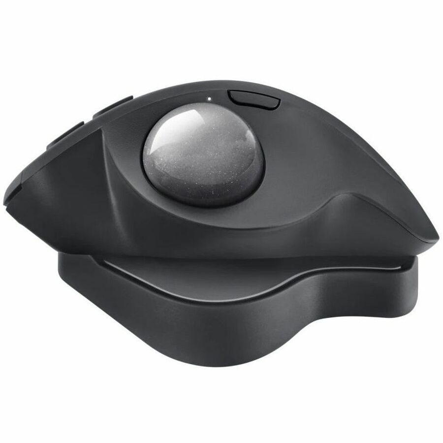Logitech MX Ergo S Plus Advanced Wireless Trackball Mouse, USB-C Rechargeable Wireless Ergonomic Mouse With Bluetooth and Encrypted Dongle, 6 Programmable Buttons, for PC/Mac (Graphite) — 910-007247