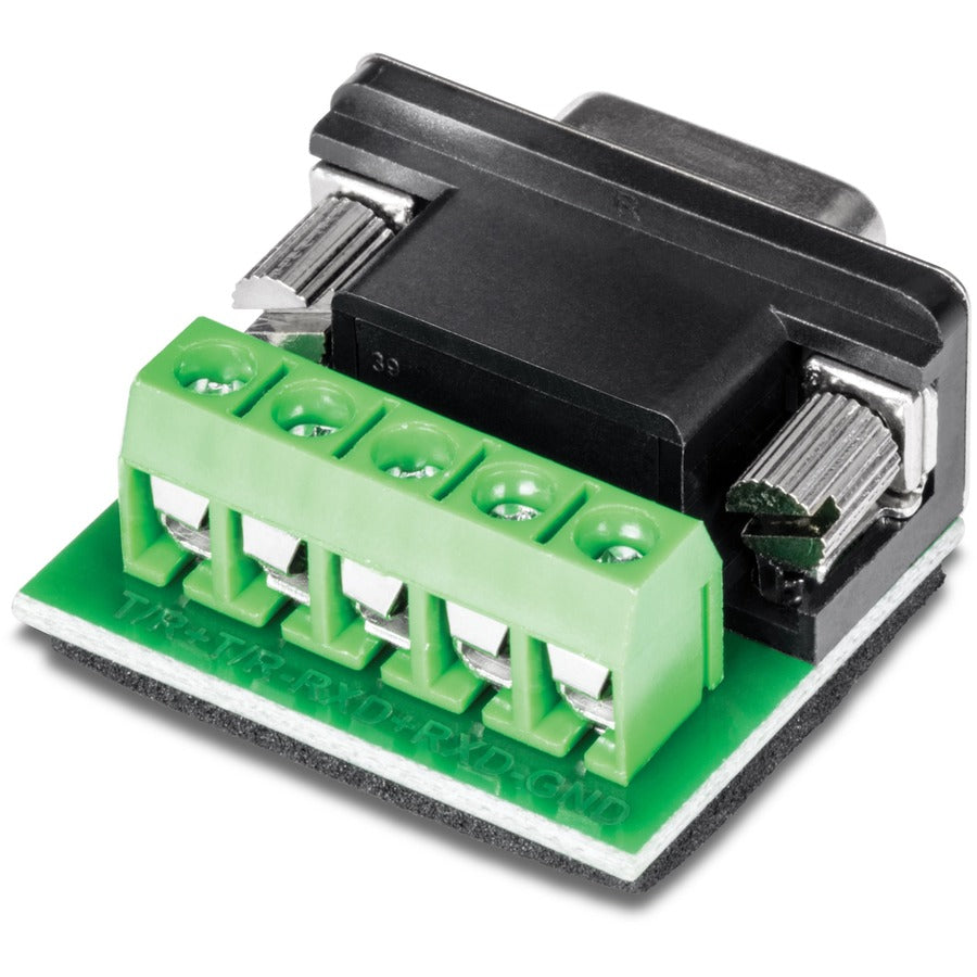 TRENDnet RS232 to RS422 RS485 Converter Adapter, Serial Port Data Converter, Black, TI-S100