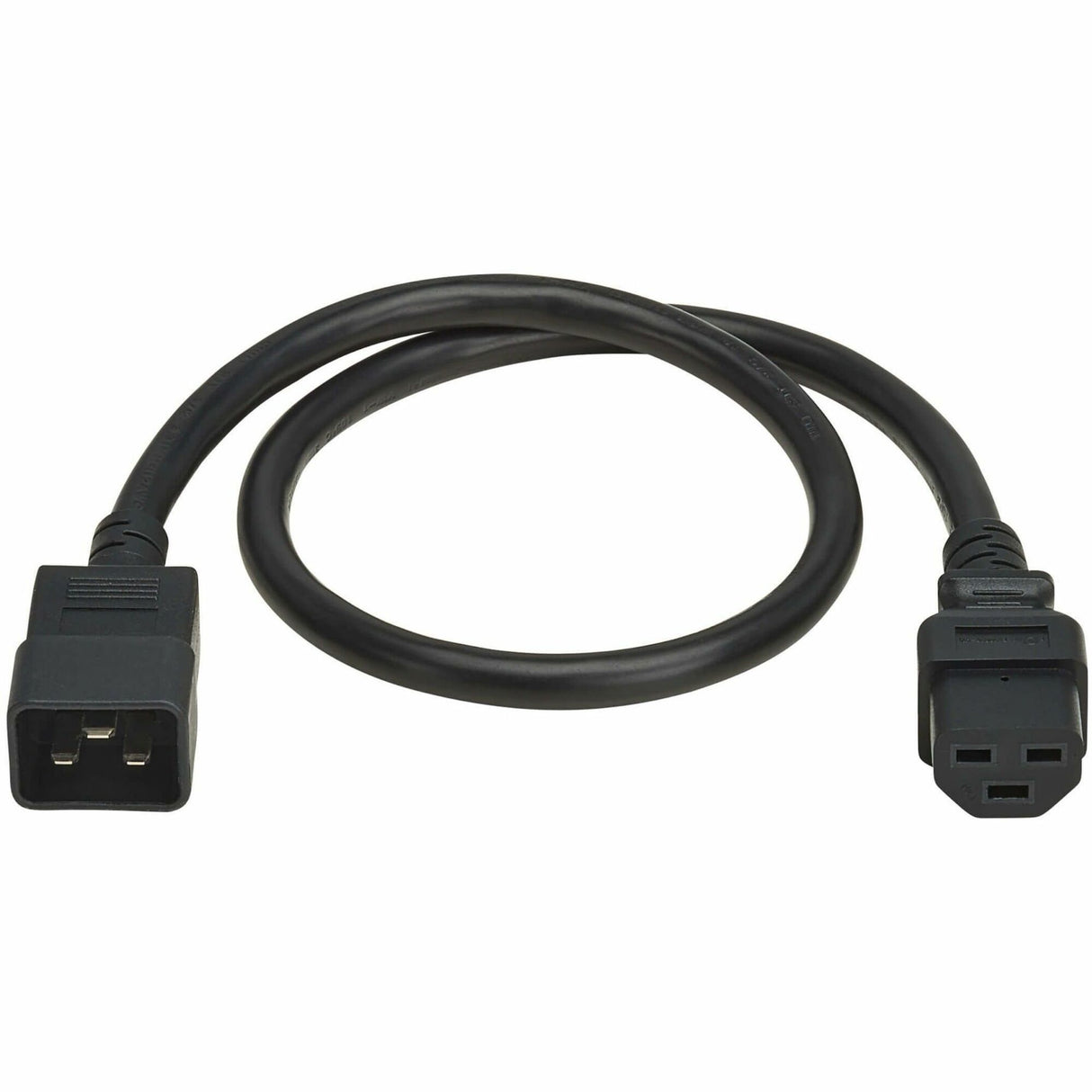 Eaton Tripp Lite Series Power Cord, C20 to C21 - Heavy-Duty, 20A, 250V, 12 AWG, 2 ft. (0.6 m), Black — P035-002