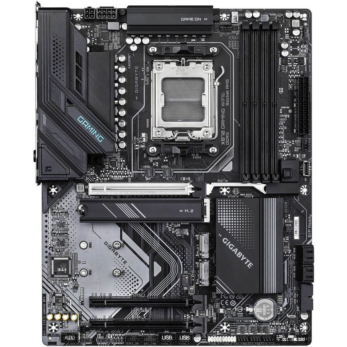 Gigabyte Ultra Durable X870 GAMING WIFI6 Gaming Desktop Motherboard - AMD X870 Chipset - Socket AM5 - ATX — X870 GAMING WF6