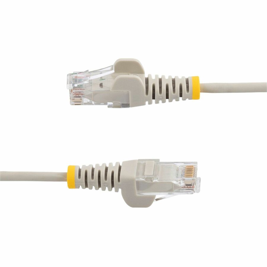 StarTech.com 20ft Gray Slim CAT6 Ethernet Cable, Slim Snagless RJ45, UTP, LSZH, 28AWG Bare Copper, Slim Network Patch Cord, Fluke Tested — N6PAT20GRS