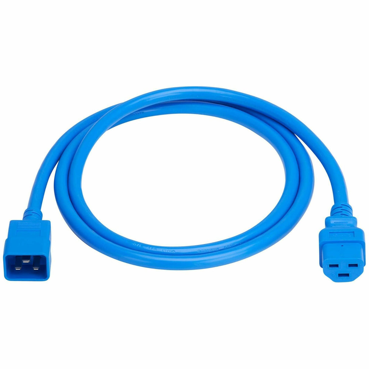 Eaton Tripp Lite Series Power Cord, C20 to C21 - Heavy-Duty, 20A, 250V, 12 AWG, 6 ft. (1.8 m), Blue — P035-006-ABL