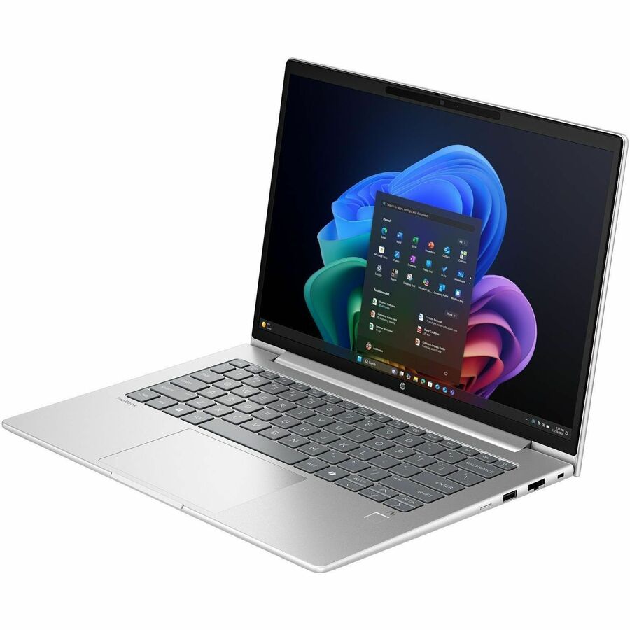 HP ProBook 4 G1q 14" Copilot+ PC Notebook - WUXGA - Qualcomm Snapdragon X X1-26-100 - 16 GB - 512 GB SSD - English Keyboard - Pike Silver — BG6J9UT#ABA