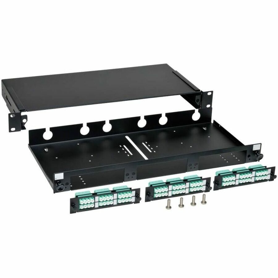 Eaton Tripp Lite Series 36-Port Fiber Patch Panel Enclosure, 1U Rack-Mount (LC/LC) — N492-036-LCLC-E