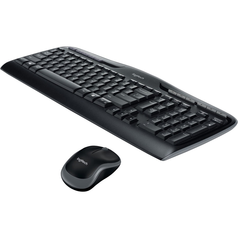 Logitech MK320 Wireless Keyboard and Mouse Combo for Windows, 2.4 GHz Wireless with Unifying USB-Receiver, Portable Mouse, Multimedia Keys — 920-002836