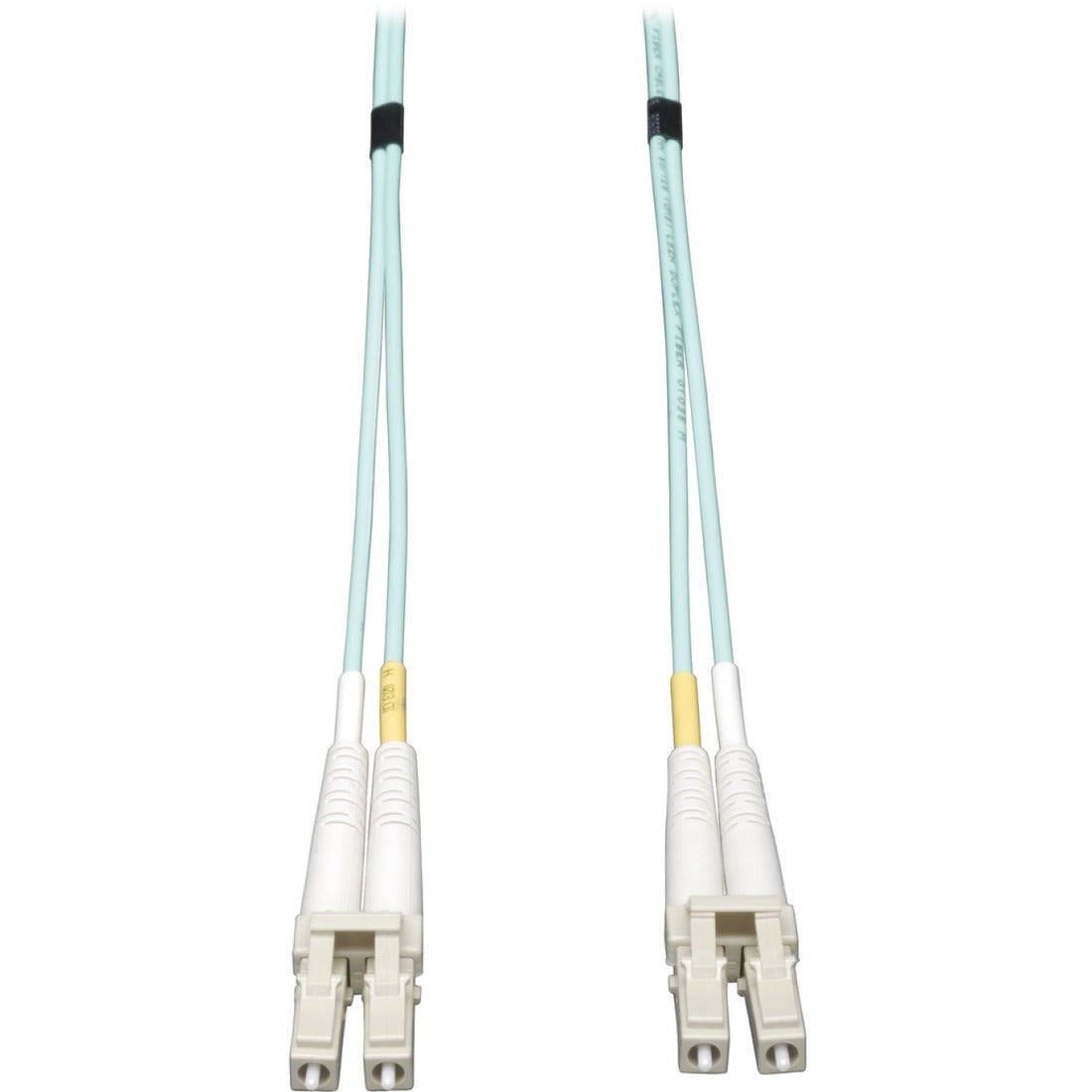 Eaton Tripp Lite Series 10Gb Duplex Multimode 50/125 OM3 LSZH Fiber Patch Cable (LC/LC) - Aqua, 0.5M (20-in.) — N820-20N