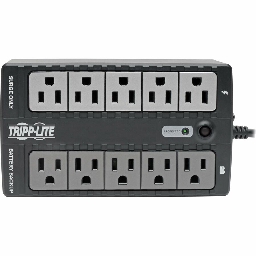 Eaton Tripp Lite Series 600VA 325W Standby UPS - 10 NEMA 5-15R Outlets, 120V, 50/60 Hz, USB, 5-15P Plug, Desktop/Wall Mount — INTERNET600U