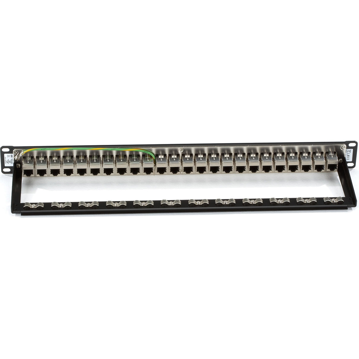 Black Box CAT6 Patch Panel - Feed-Through, 1U, Shielded, 24-Port — JPM814A