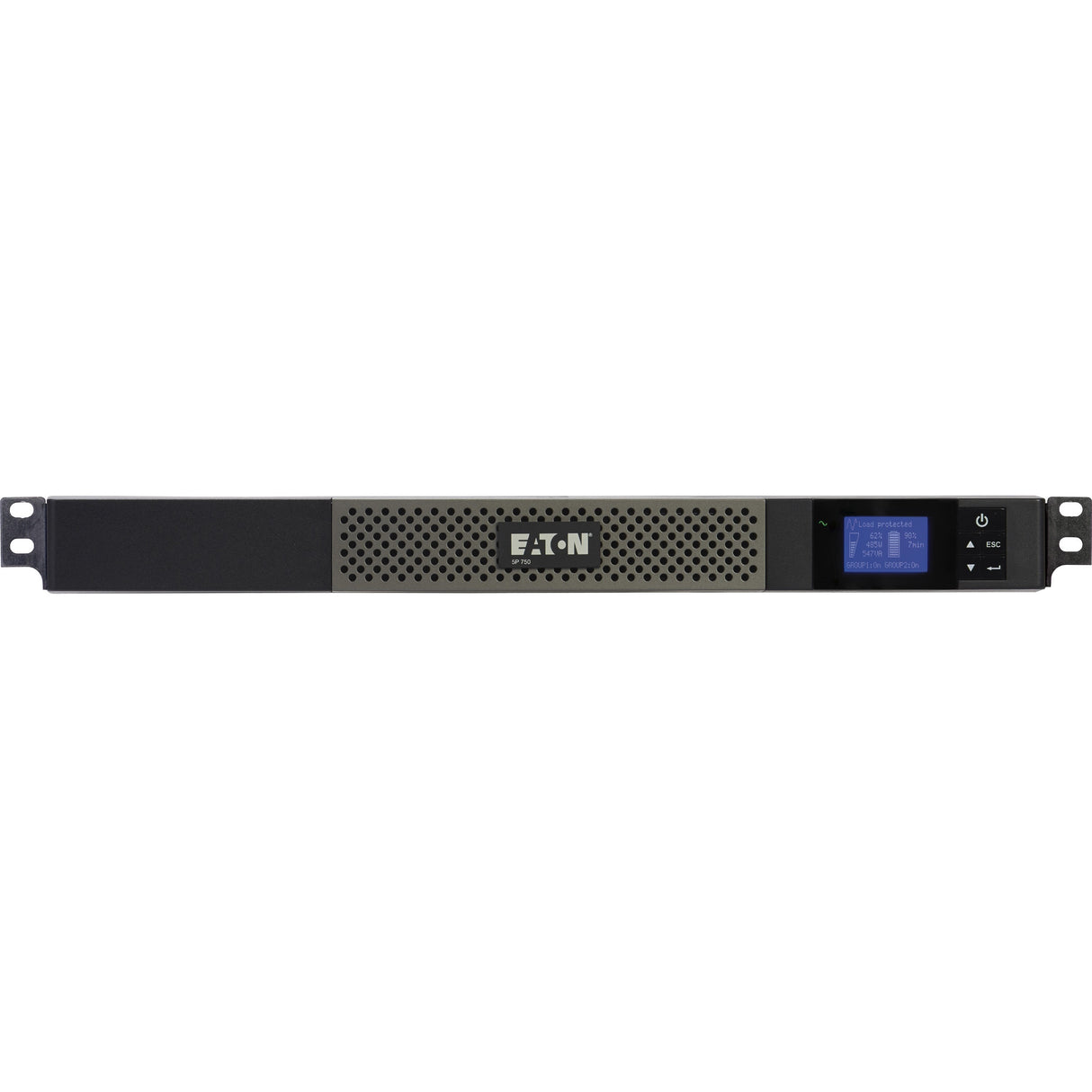 Eaton 5P 750VA 600W 120V Line-Interactive UPS, 5-15P, 5x 5-15R Outlets, True Sine Wave, Cybersecure Network Card Option, 1U — 5P750R