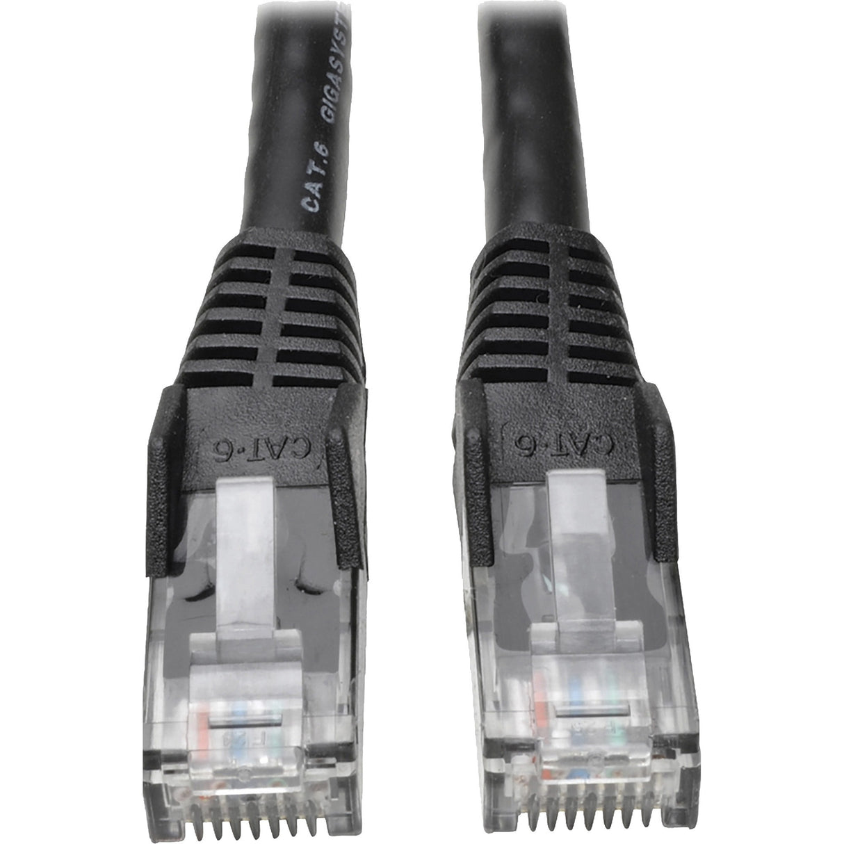 Eaton Tripp Lite Series Cat6 Gigabit Snagless Molded (UTP) Ethernet Cable (RJ45 M/M), PoE, Black, 50 ft. (15.24 m) — N201-050-BK