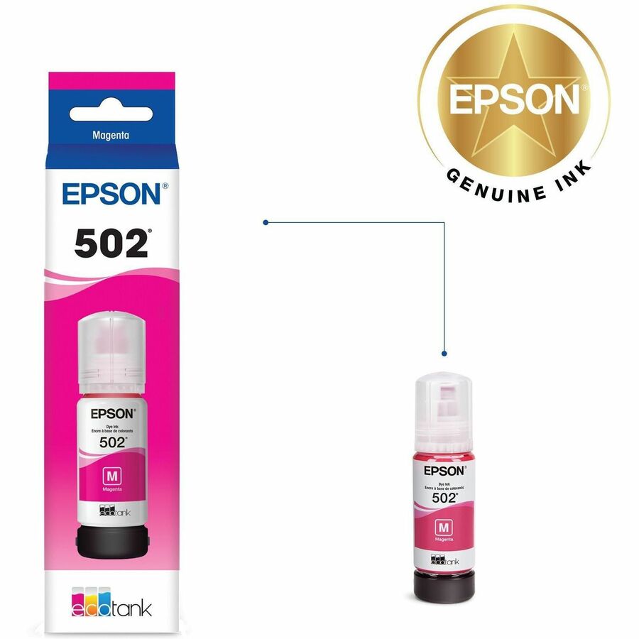 Epson T502, Magenta Ink Bottle — T502320-S