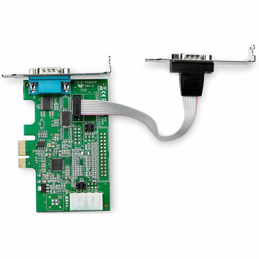 StarTech.com 2-port PCI Express RS232 Serial Adapter Card - PCIe Serial DB9 Controller Card 16950 UART - Low Profile - Windows and Linux — PEX2S953LP