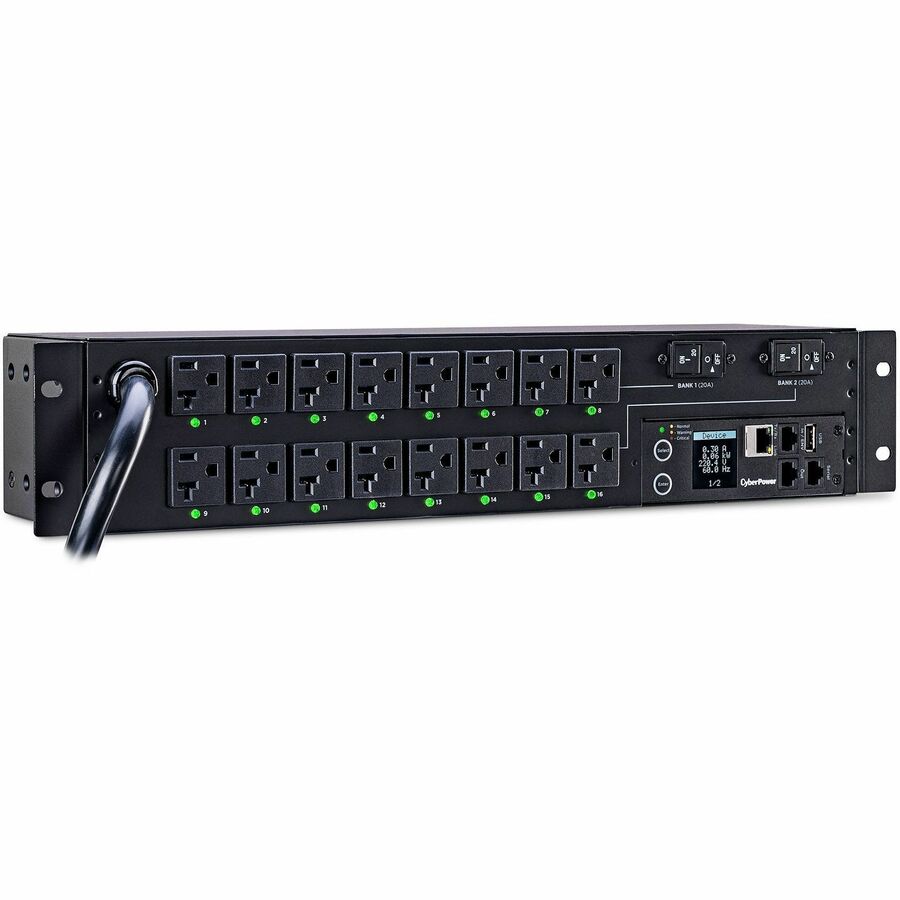 CyberPower PDU41003 Single Phase 100 - 120 VAC 30A Switched PDU — PDU41003