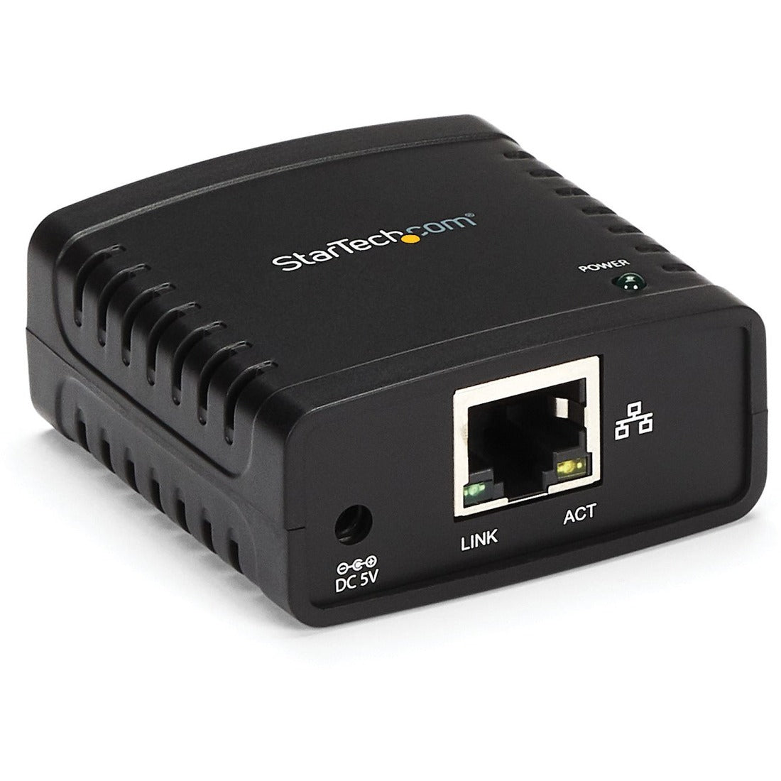 StarTech.com 10/100Mbps Ethernet to USB 2.0 Network LPR Print Server - USB Print Server with 10Base-T/100Base-TX Auto-sensing — PM1115U2