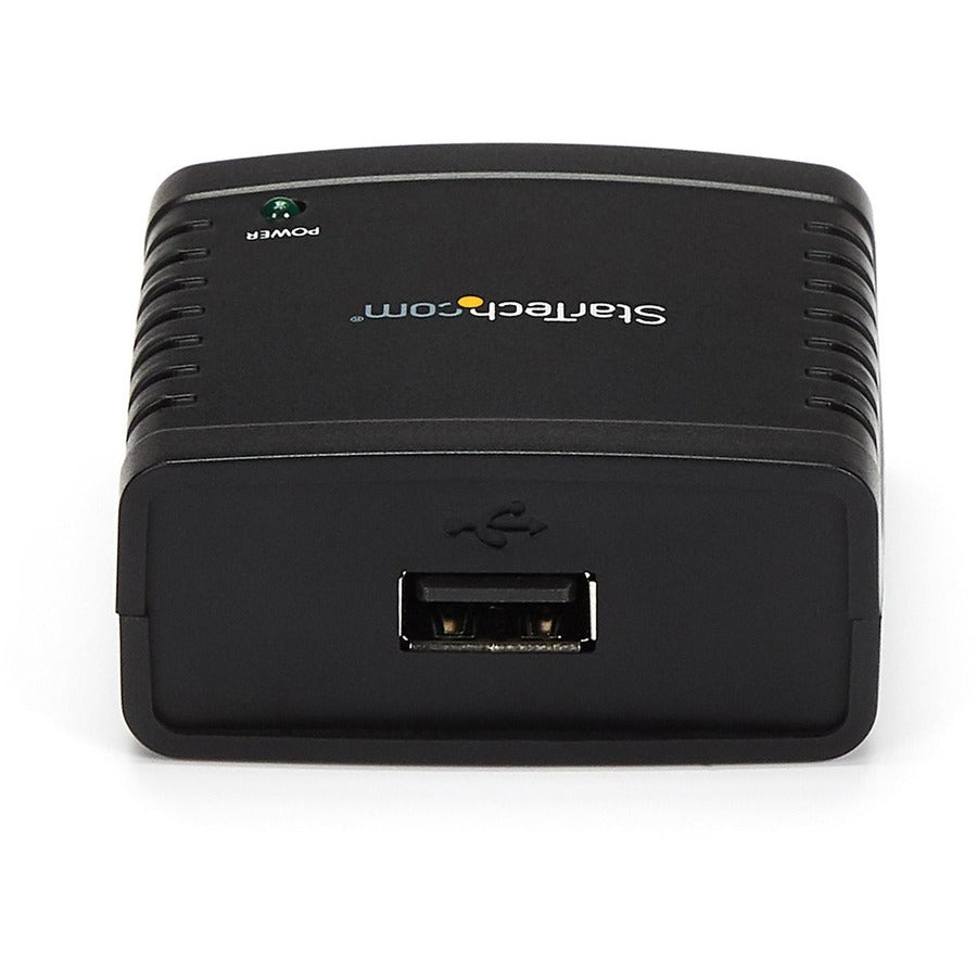 StarTech.com 10/100Mbps Ethernet to USB 2.0 Network LPR Print Server - USB Print Server with 10Base-T/100Base-TX Auto-sensing — PM1115U2
