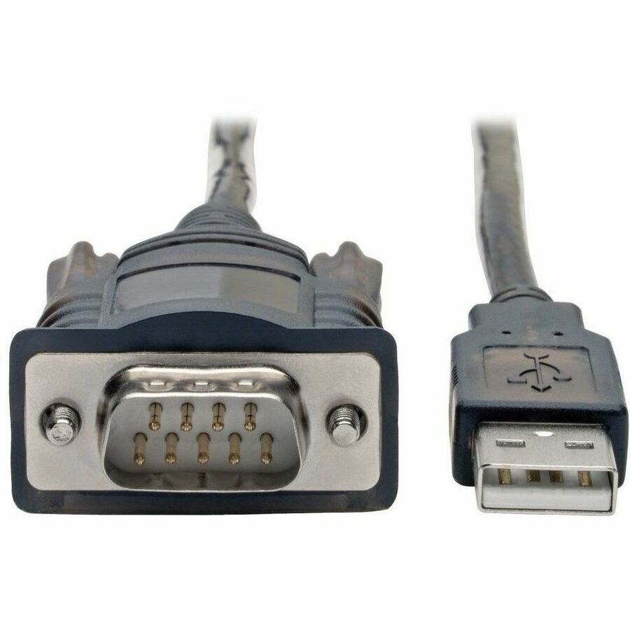 Eaton Tripp Lite Series RS232 to USB Adapter Cable with COM Retention (USB-A to DB9 M/M), FTDI, 5 ft. (1.52 m) — U209-005-COM