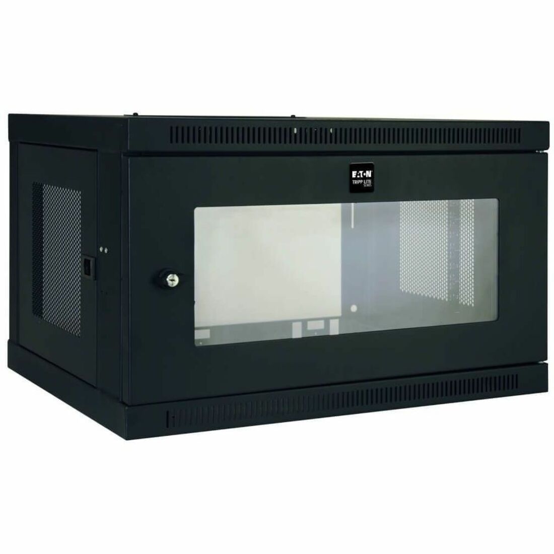 Eaton Tripp Lite Series SmartRack 6U Low-Profile Switch-Depth Wall-Mount Mini Rack Enclosure with Clear Acrylic Window — SRW6UG