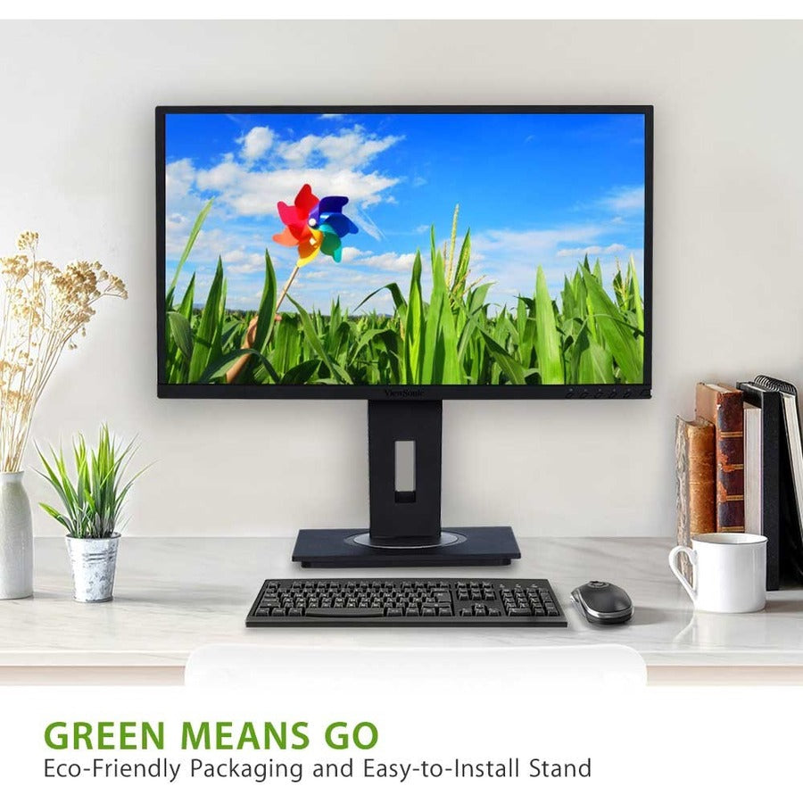 ViewSonic VG2448-PF 24 Inch IPS 1080p Ergonomic Monitor with Built-In Privacy Filter HDMI DisplayPort USB and 40 Degree Tilt — VG2448-PF