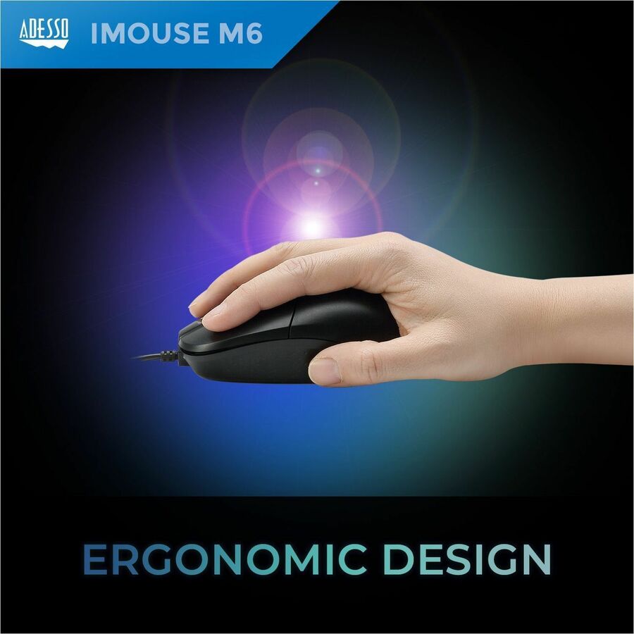 Adesso iMouse M6-TAA - Optical Scroll Mouse (TAA Compliant) — iMouse M6-TAA