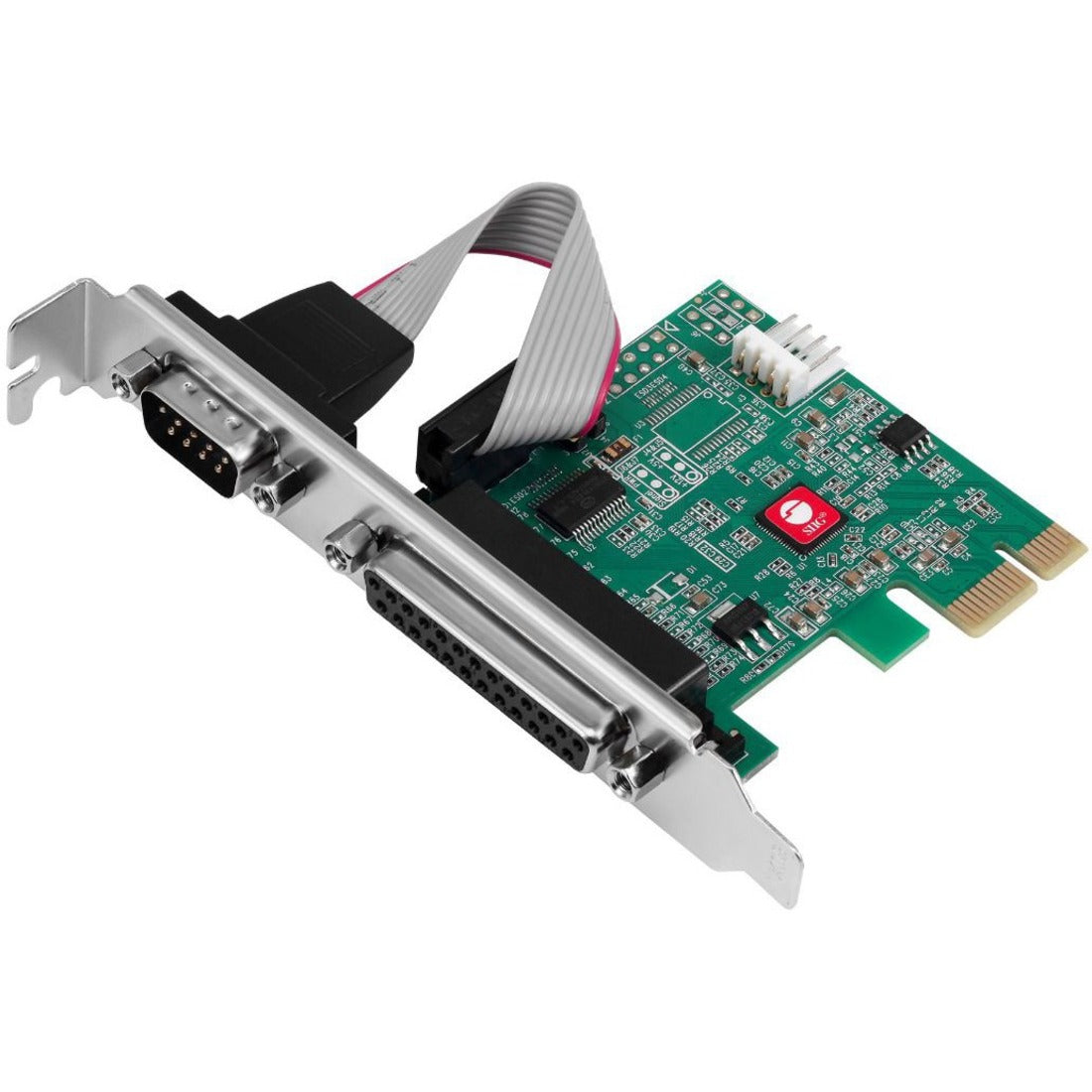 SIIG DP Cyber 1S1P PCIe Card — JJ-E20311-S1