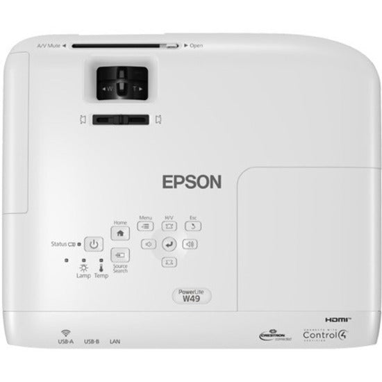 Epson PowerLite W49 LCD Projector - 16:10 - Ceiling Mountable — V11H983020