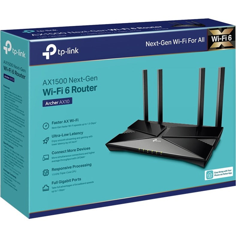 TP-Link Archer AX10 - Wi-Fi 6 IEEE 802.11ax Ethernet Wireless Router — Archer AX10