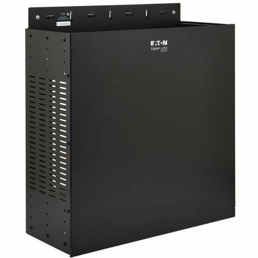 Eaton Tripp Lite Series SmartRack 4U Low-Profile Vertical-Mount Vented Wall-Mount Mini Rack Enclosure, Black — SRWO4UBRKT