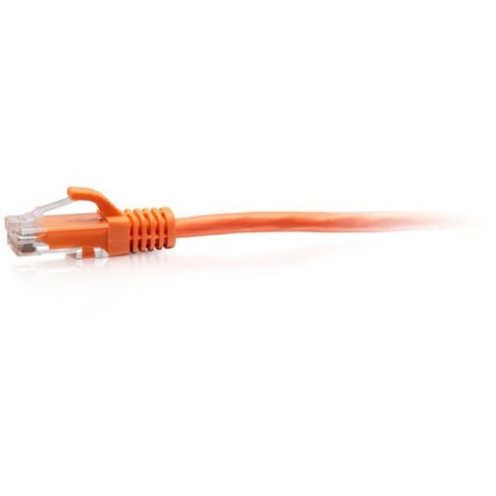 C2G 15ft Cat6a Snagless Unshielded (UTP) Slim Ethernet Cable - Cat6a Slim Network Patch Cable - PoE - Orange — C2G30179