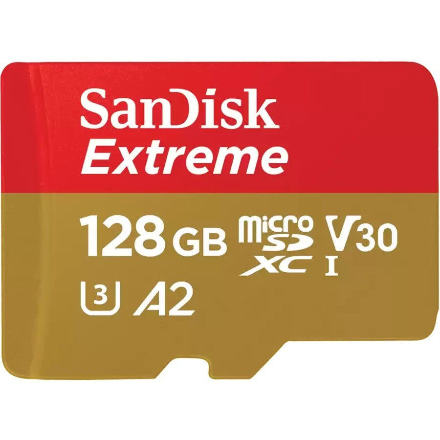 SanDisk Extreme 128 GB Class 3/UHS-I (U3) V30 microSDXC — SDSQXAA-128G-AN6MA