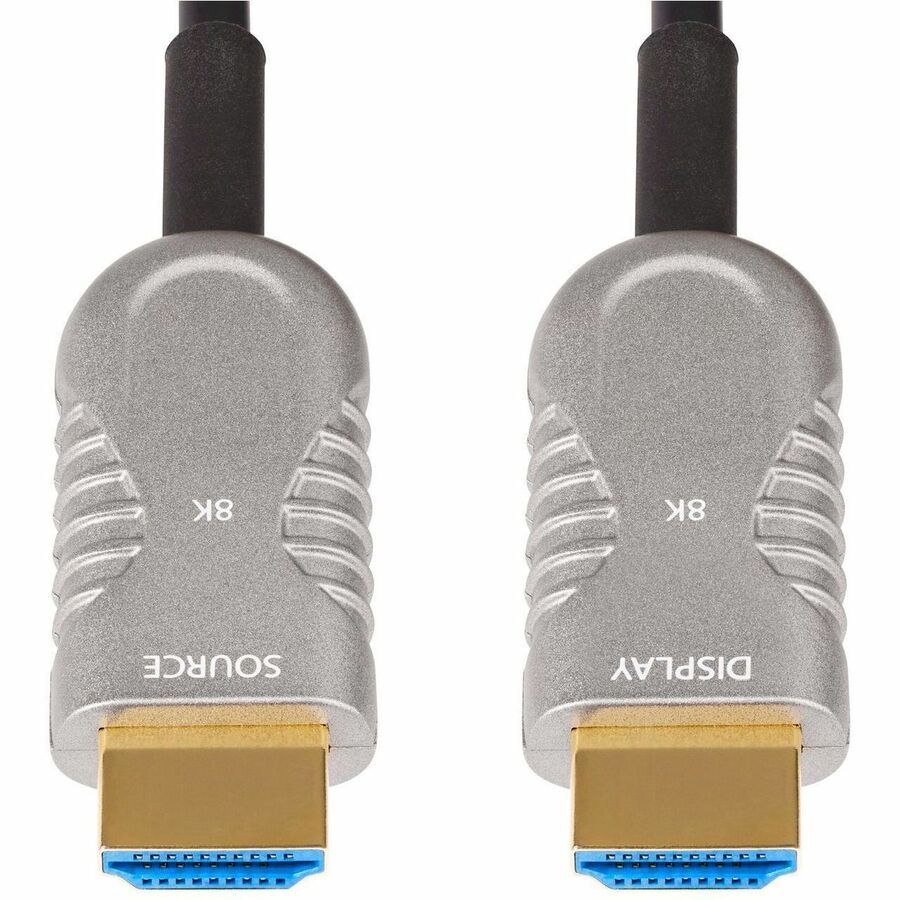 StarTech.com 100ft (30.4m) HDMI 2.1 Hybrid Active Optical Cable (AOC), CMP, Plenum Rated, 8K Ultra High Speed HDMI 2.1/2.0 Cable, 48Gbps — 8K-A-100F-HDMI-CABLE