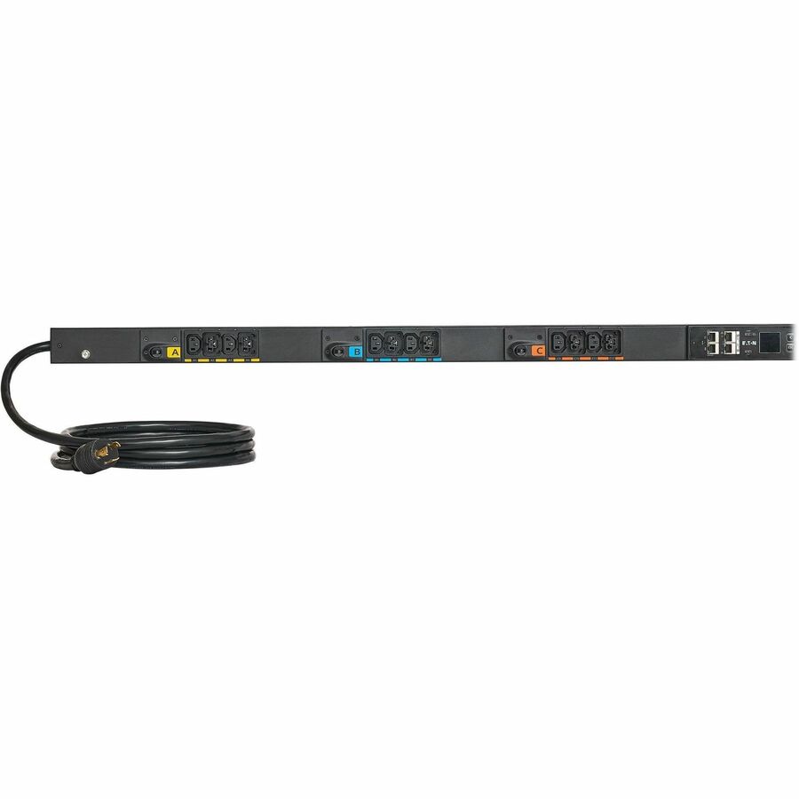 Eaton Single-Phase Managed Rack PDU G4, 208V, 24 Outlets, 24A, 5.8kW, L6-30 Input, 10 ft. Cord, 0U Vertical — EVMAL630A