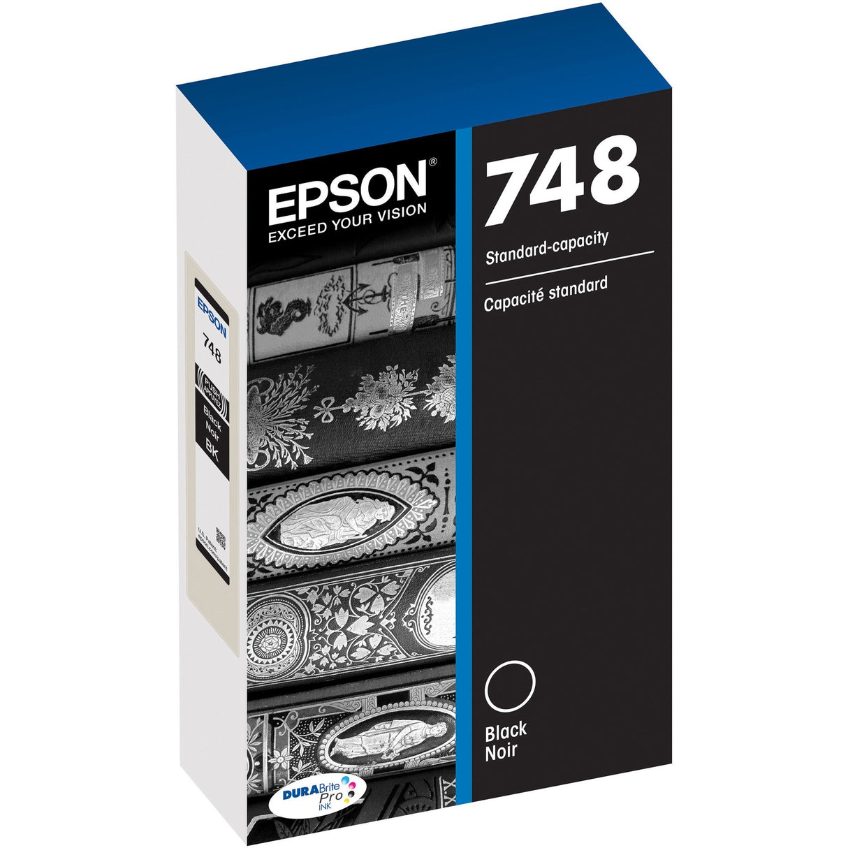 Epson DURABrite Pro 748 Original Standard Yield Inkjet Ink Cartridge - Black - 1 Each — T748120