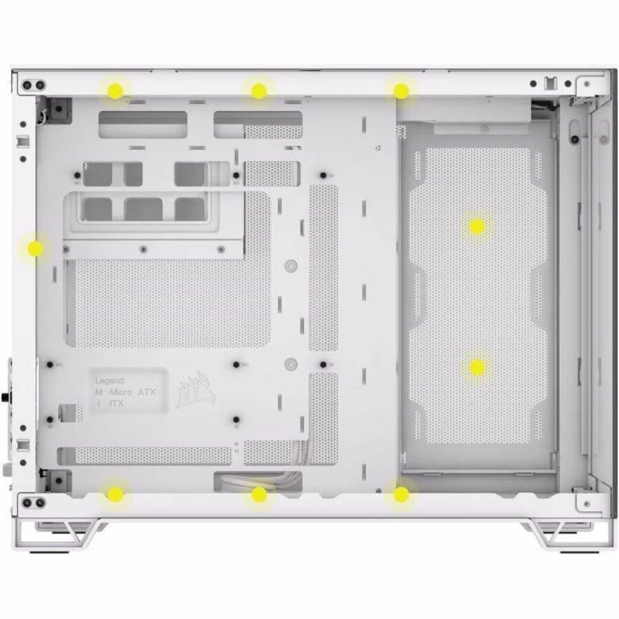 Corsair 2500X Mid-Tower Dual Chamber PC Case - White — CC-9011266-WW