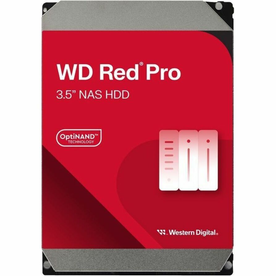 Western Digital Red Pro WD6005FFBX 6 TB Hard Drive - 3.5" Internal - SATA (SATA/600) - Conventional Magnetic Recording (CMR) Method — WD6005FFBX