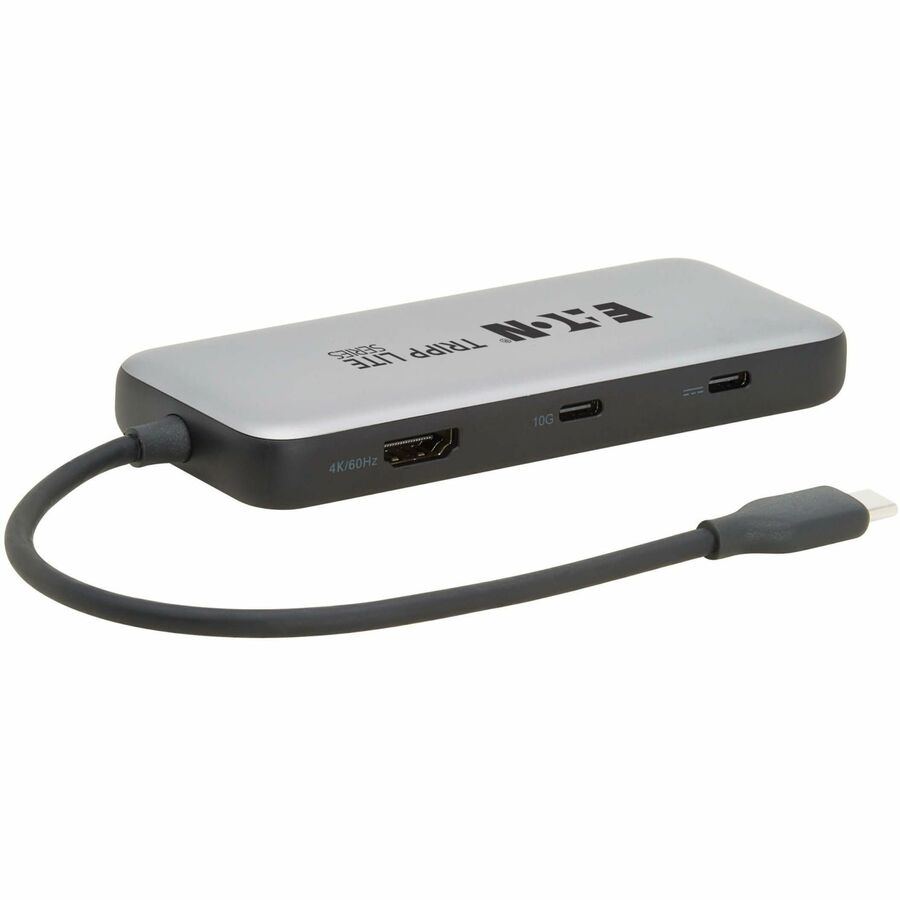 Eaton Tripp Lite Series USB-C Multiport Adapter - 4K 60 Hz HDMI, USB 3.2 Gen 2 Hub Ports, GbE, 100W PD Charging, HDR, HDCP 2.2 — U444-06N-H4GUC3
