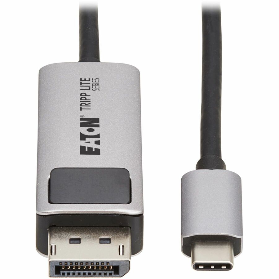 Eaton Tripp Lite Series USB-C to DisplayPort Active Adapter Cable (M/M) - 8K 60 Hz, 4K 144 Hz, HDR, 4:4:4, HDCP 2.3, Black, 3 ft. (0.9 m) — U444-003-DP8K6